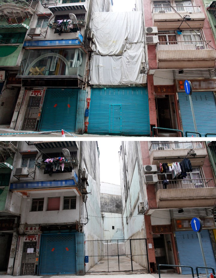 僭建物清拆前後對照