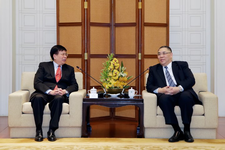 行政長官崔世安會見2017博鰲亞洲論壇發展峰會(澳門)籌委會一行