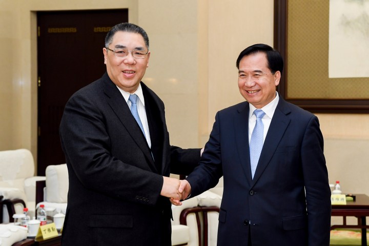 行政長官崔世安與廣東省委書記李希會面