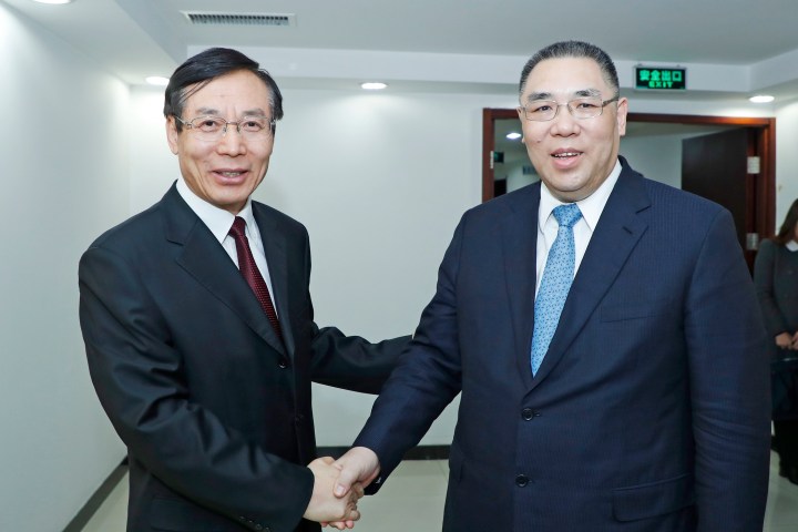 行政長官崔世安與國家食品藥品監管總局局長畢井泉會面