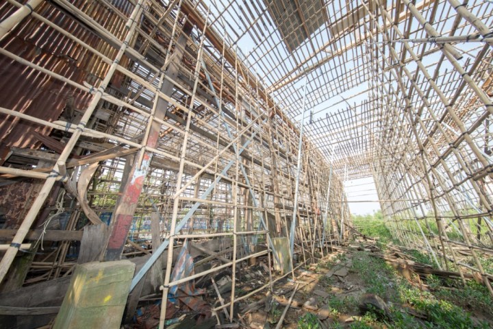 荔枝碗船廠竹棚拍攝
