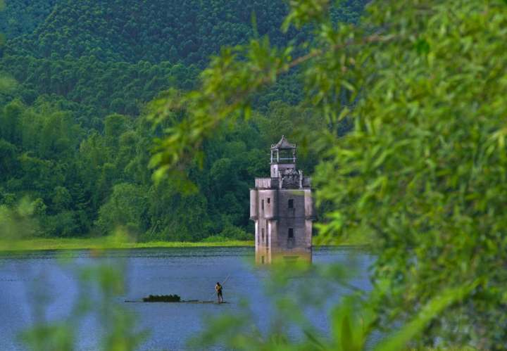 台山白沙水中碉樓