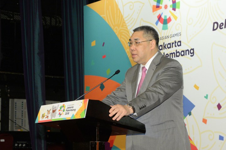 行政長官崔世安在第十八屆亞洲運動會中國澳門體育代表團聯歡晚宴上致辭