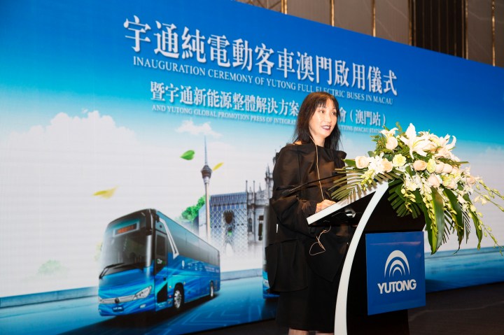 01. Melco Yutong e-bus launch_Ms. Takahashi