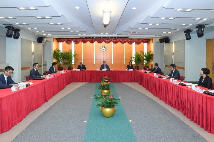 行政長官崔世安主持澳門特別行政區維護國家安全委員會本年度第二次全體會議