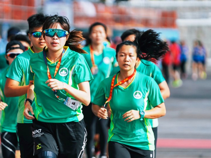 11. 澳門女子代表隊賽前熱身