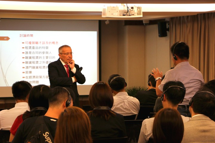 主講者安東尼奧 · 杜阿爾特先生(Mr Antonio Duarte)回答參加者問題