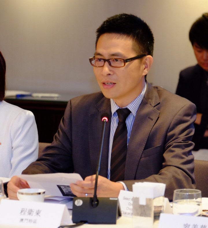 旅遊局副局長程衛東於會上發言