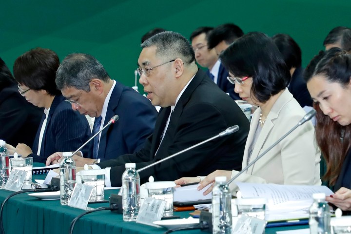 行政長官崔世安在粵澳合作聯席會議上發言