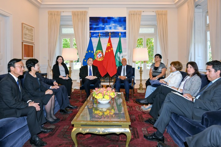 行政長官崔世安在里斯本拜會葡萄牙總理安東尼奧·路易士·桑托斯·達·科斯塔（António Luís Santos da Costa）