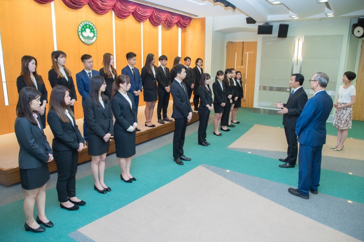 譚司長與學員交流