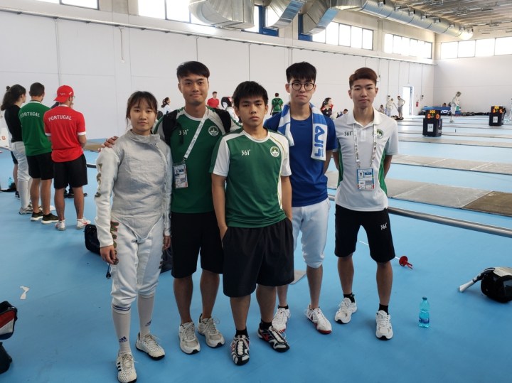 圖4：劍擊隊完成賽事