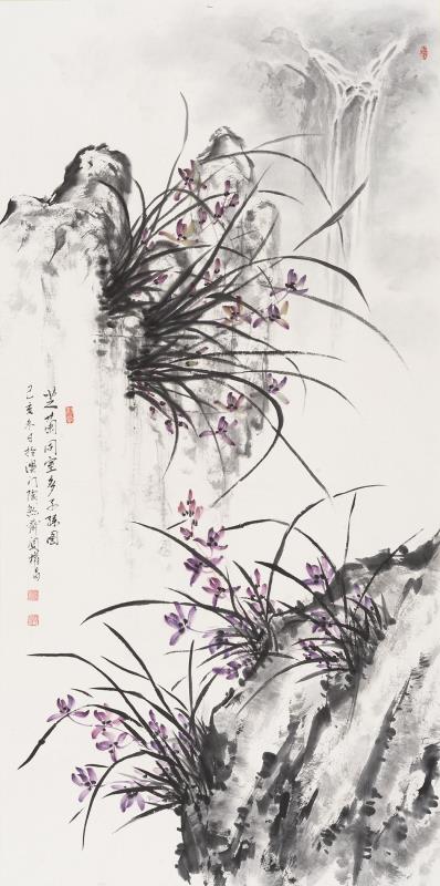 芝蘭同堂多子圖