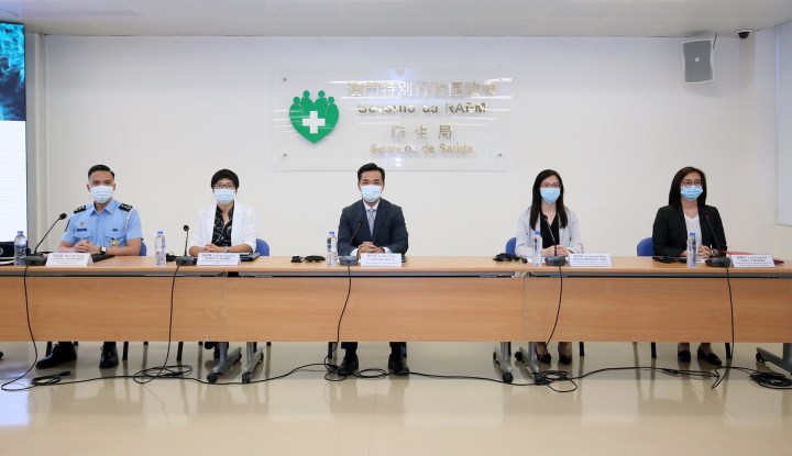 新型冠狀病毒感染應變協調中心7月13日舉行新聞發佈會